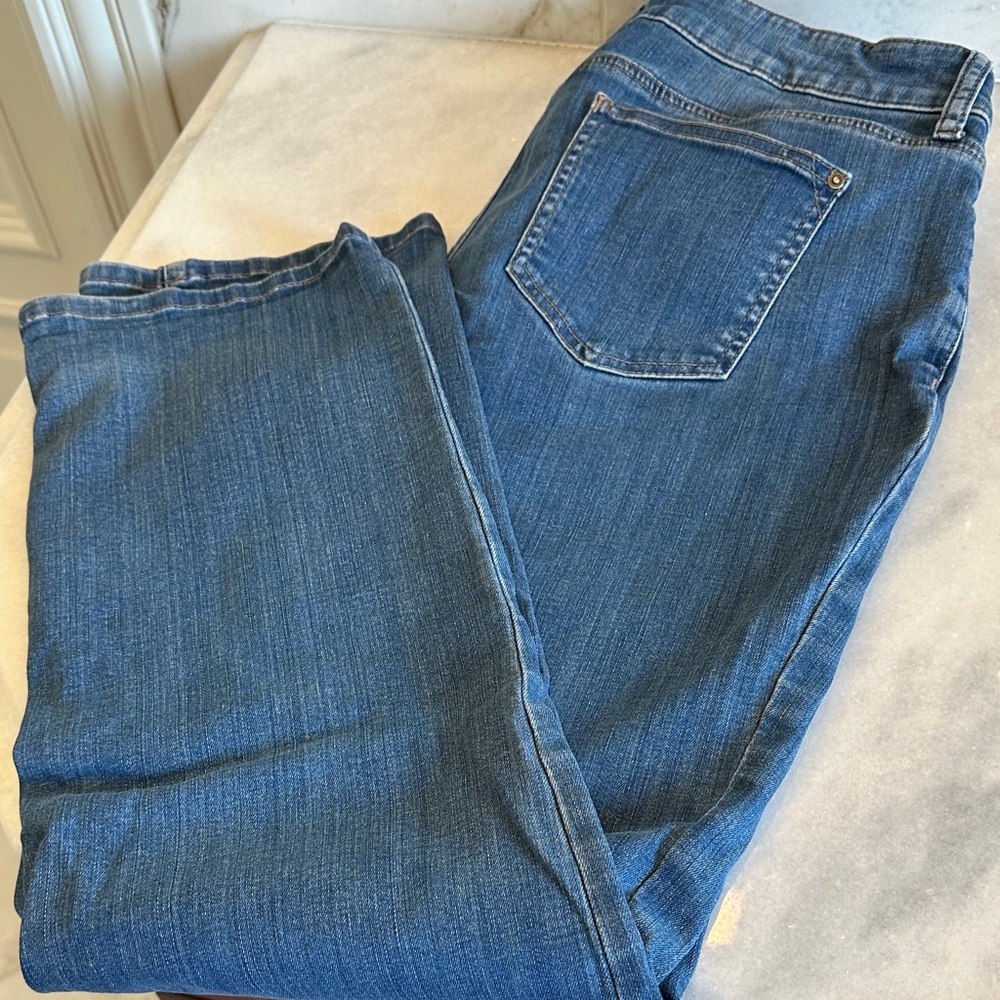 Chico's Blue Straight Leg Jeans